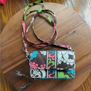Vera Bradley - All In One - LOLA - Floral Crossbody Bag - 52" Removable Strap
